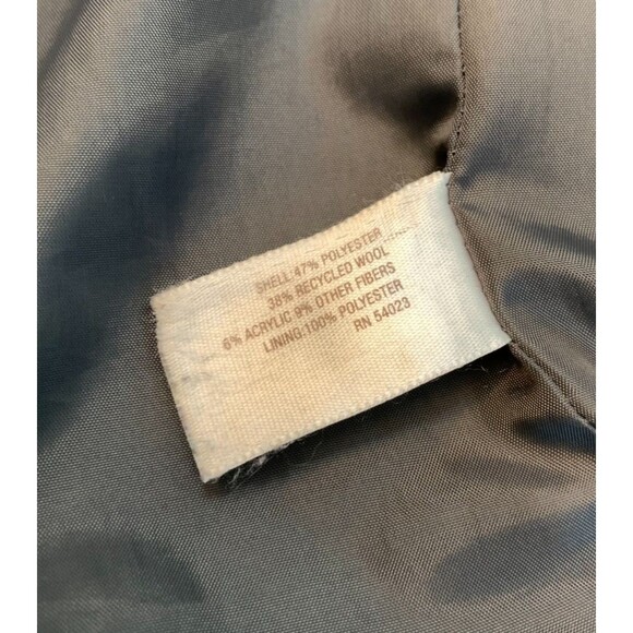 Old Navy Coat Womens 2XL Plaid Wool Blend Peacoat Lined Relaxed Preppy Button Up - Picture 9 of 9